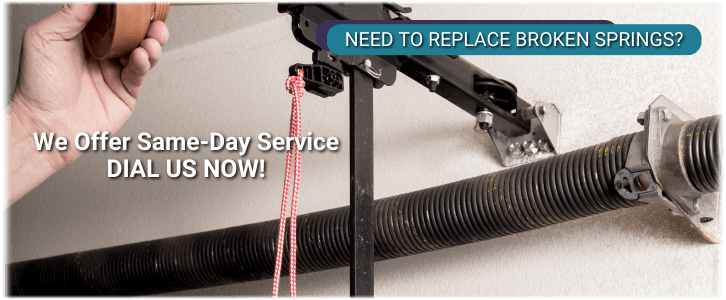 Broken Garage Door Spring Plainfield IN
